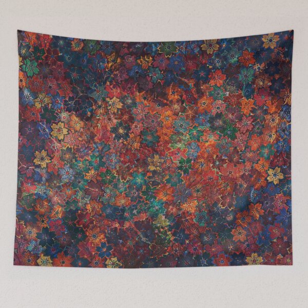 Item preview, Maximalist Grunge Boho Flowers designed and sold by WitchyBotanicaArt.