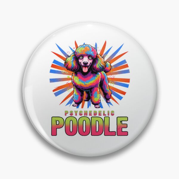 Item preview, Psychedelic Poodle Colorful Dog Pet Owner Graphic designed and sold by ColeLaniTrading.