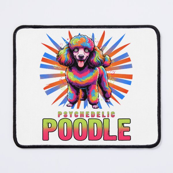 Item preview, Psychedelic Poodle Colorful Dog Pet Owner Graphic designed and sold by ColeLaniTrading.