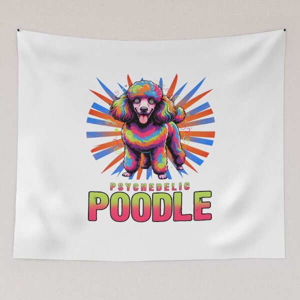 Item preview, Psychedelic Poodle Colorful Dog Pet Owner Graphic designed and sold by ColeLaniTrading.