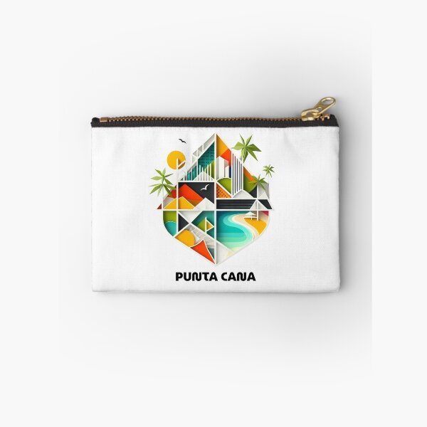 Item preview, Punta Cana Dominican Republic Travel Poster - Abstract Tropical Beach Art designed and sold by OzzFrequency.