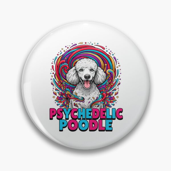Item preview, Psychedelic Poodle Dog Colorful Swirls Graphic designed and sold by ColeLaniTrading.