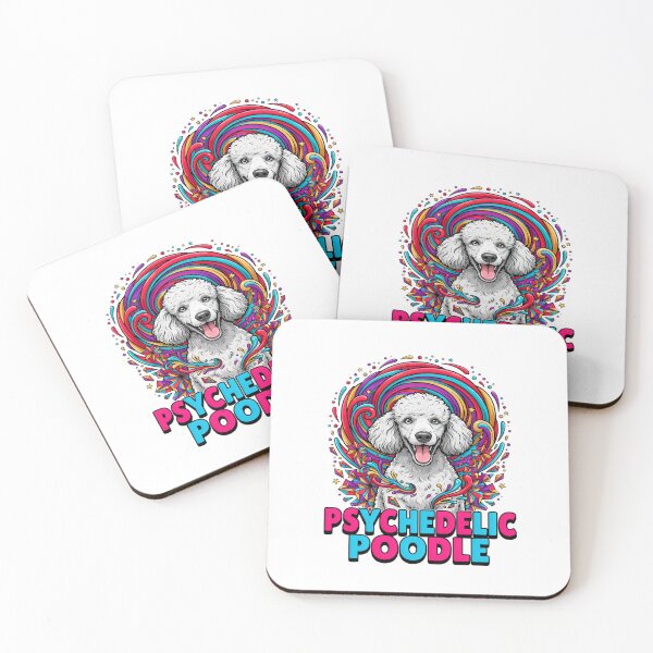 Item preview, Psychedelic Poodle Dog Colorful Swirls Graphic designed and sold by ColeLaniTrading.