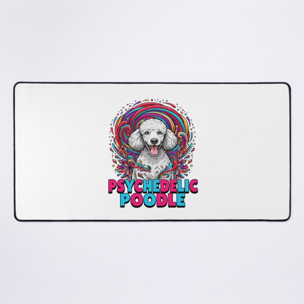 Item preview, Psychedelic Poodle Dog Colorful Swirls Graphic designed and sold by ColeLaniTrading.