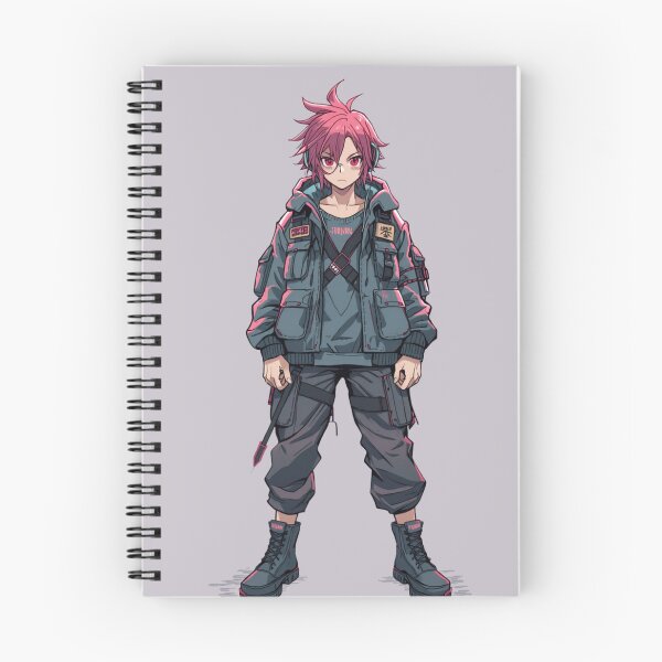 Item preview, Cyberpunk Boy Full Body Anime Techwear Painterly Manga Art designed and sold by The Fine Print by BassAddict.