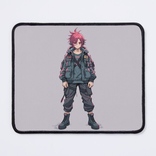 Item preview, Cyberpunk Boy Full Body Anime Techwear Painterly Manga Art designed and sold by The Fine Print by BassAddict.