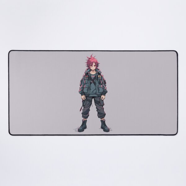 Item preview, Cyberpunk Boy Full Body Anime Techwear Painterly Manga Art designed and sold by The Fine Print by BassAddict.