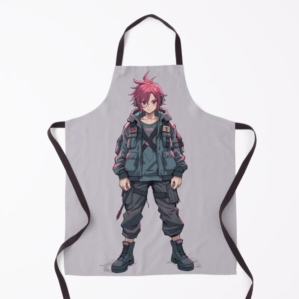 Item preview, Cyberpunk Boy Full Body Anime Techwear Painterly Manga Art designed and sold by The Fine Print by BassAddict.