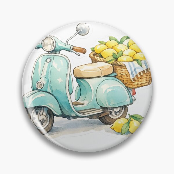 Item preview, Cute Italian Vespa Sticker | Amalfi Coast Travel Aesthetic designed and sold by Coastal Pages.