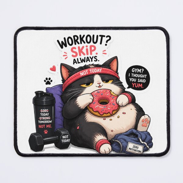 Item preview, Donut Powered Lazy Cat Sticker designed and sold by Designertanya.