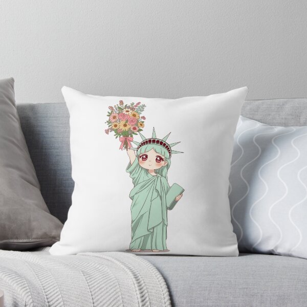 Item preview, Statue of Liberty with a bouquet of flowers  designed and sold by uunaa.