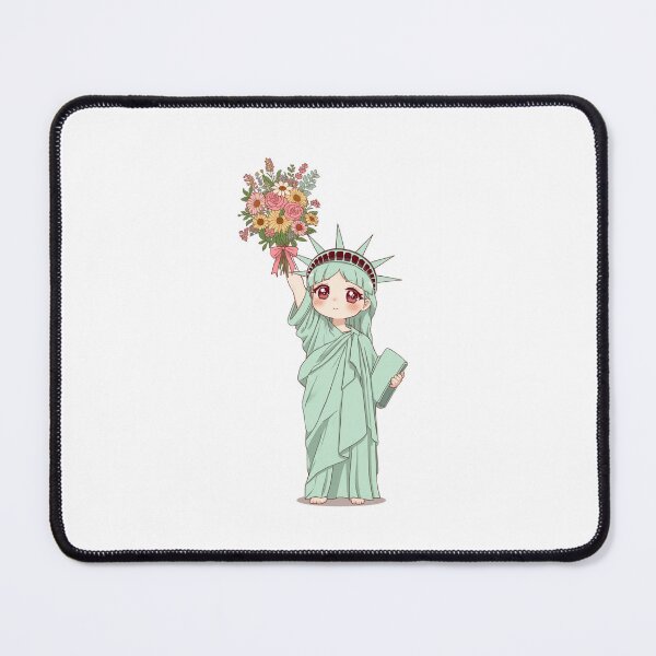 Item preview, Statue of Liberty with a bouquet of flowers  designed and sold by uunaa.