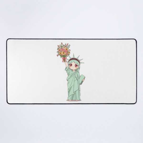 Item preview, Statue of Liberty with a bouquet of flowers designed and sold by uunaa.