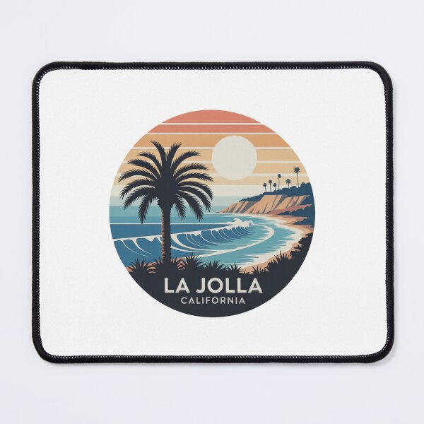 Item preview, La Jolla California: Sunset Palm Circle designed and sold by CircinusStore.