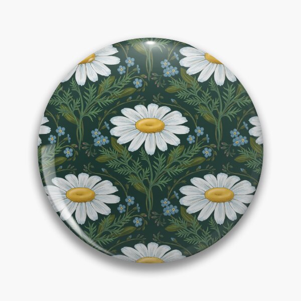 Item preview, White daisies seamless pattern designed and sold by and-creative2.