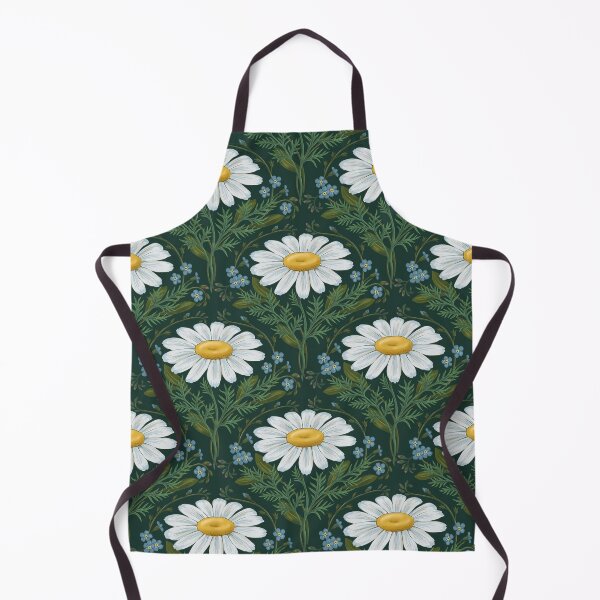 Item preview, White daisies seamless pattern designed and sold by and-creative2.