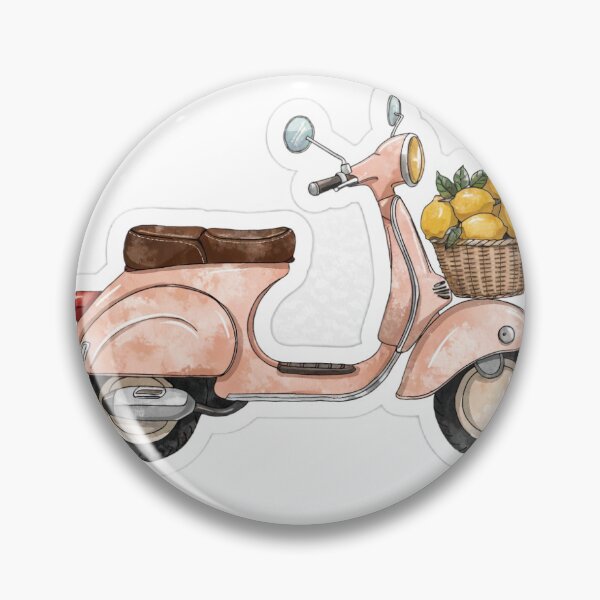Item preview, Cute Italian Vespa Sticker | Amalfi Coast Travel Aesthetic designed and sold by Coastal Pages.