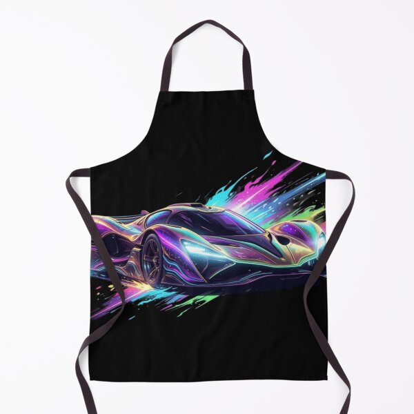 Item preview, Neon Fluid Hypercar Splatter - Rainbow Cyber Vector Art designed and sold by Nexus Space.