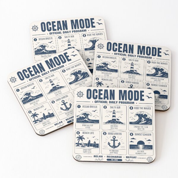 Item preview, Ocean Mode Daily Summer Print designed and sold by tviyluv.