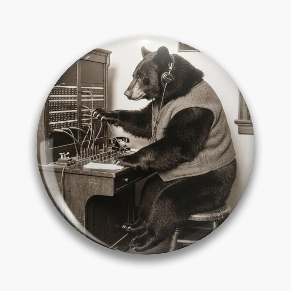 Item preview, Black Bear Is a Stellar Switchboard Operator designed and sold by Tridentulus.