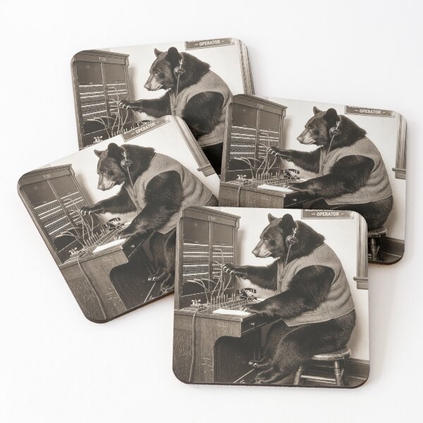 Item preview, Black Bear Is a Stellar Switchboard Operator designed and sold by Tridentulus.