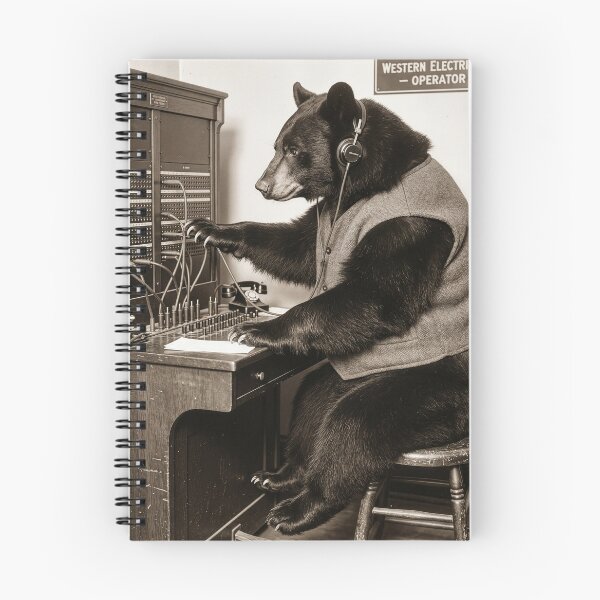 Item preview, Black Bear Is a Stellar Switchboard Operator designed and sold by Tridentulus.
