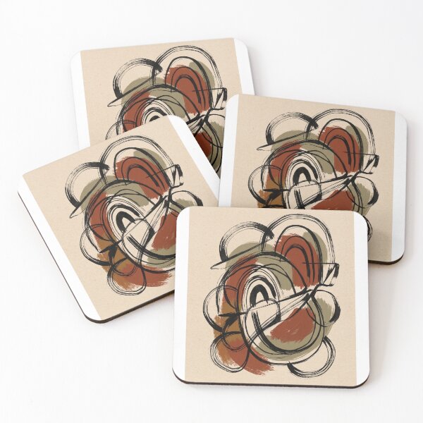 Item preview, Mid-Century Modern Abstract Geometric Shapes  designed and sold by OddlySticky.