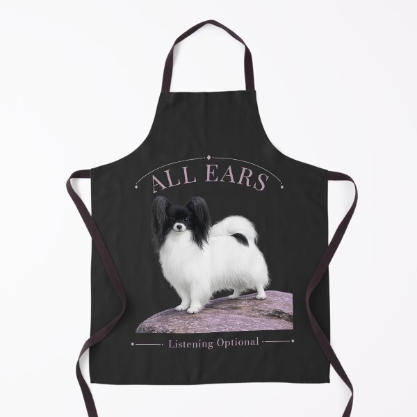 Item preview, All Ears – Listening Optional | Elegant Papillon Dog Design designed and sold by PapillonArtStudio.