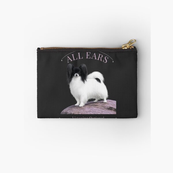 Item preview, All Ears – Listening Optional | Elegant Papillon Dog Design designed and sold by PapillonArtStudio.