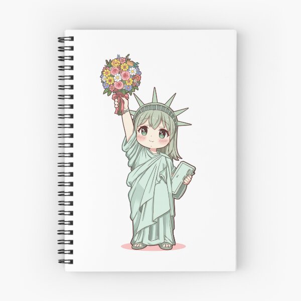 Item preview, Statue of Liberty in the kawaii style designed and sold by uunaa.