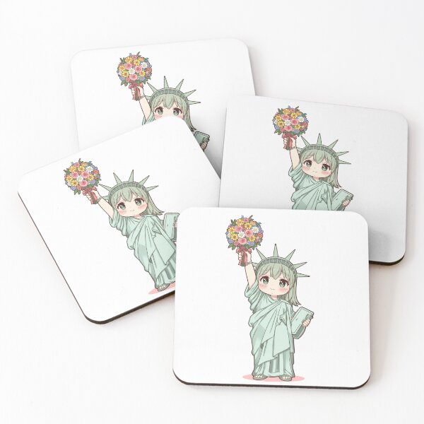 Item preview, Statue of Liberty in the kawaii style designed and sold by uunaa.