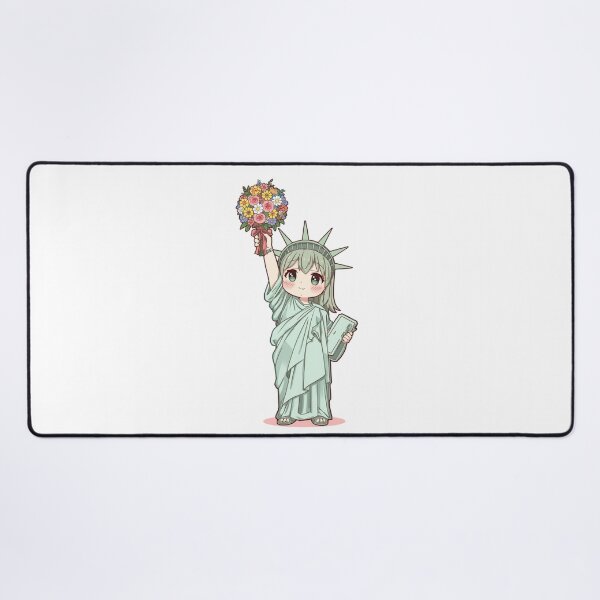 Item preview, Statue of Liberty in the kawaii style designed and sold by uunaa.