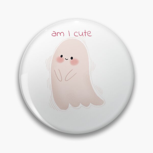 Item preview, Cute Kawaii Ghost, Am I Cute designed and sold by StoriesInGrain.