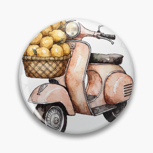 Item preview, Cute Italian Vespa Sticker | Amalfi Coast Travel Aesthetic designed and sold by Coastal Pages.