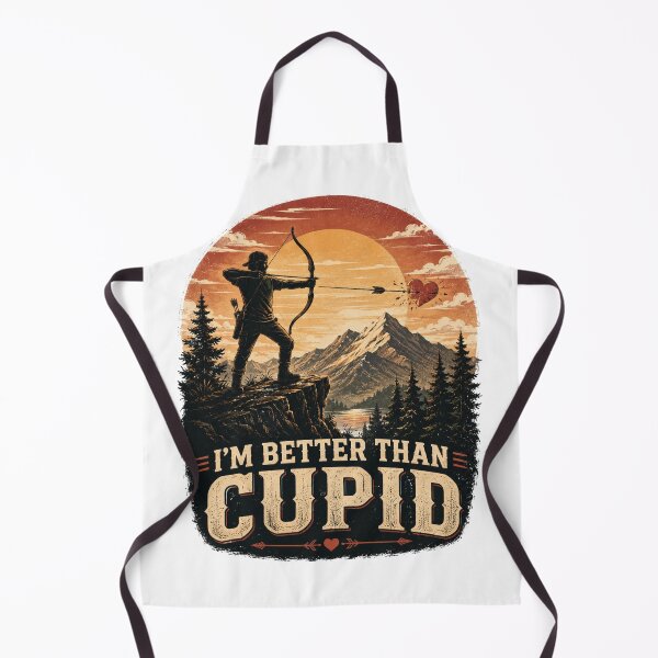 Item preview, Im Better Than Cupid Vintage Archer Love Hunter Shirt designed and sold by Masloshop.