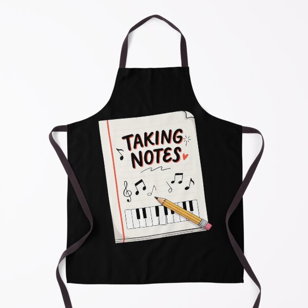 Item preview, Taking Notes – Cute Music Pun Notebook Piano Pencil Design designed and sold by Midnight Veil Designs.