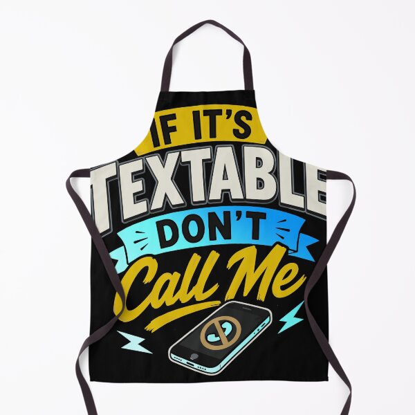 Item preview, If It's Textable Don't Call Me – Funny Introvert Quote with Colorful Retro Typography, Cute Phone Illustration, Sarcastic Anti Calling Humor, Millennial and Gen Z Communication Style designed and sold by Huddy-clothes.