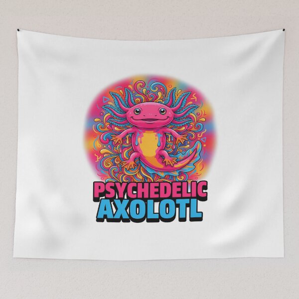 Item preview, Psychedelic Axolotl Swirls Graphic designed and sold by ColeLaniTrading.