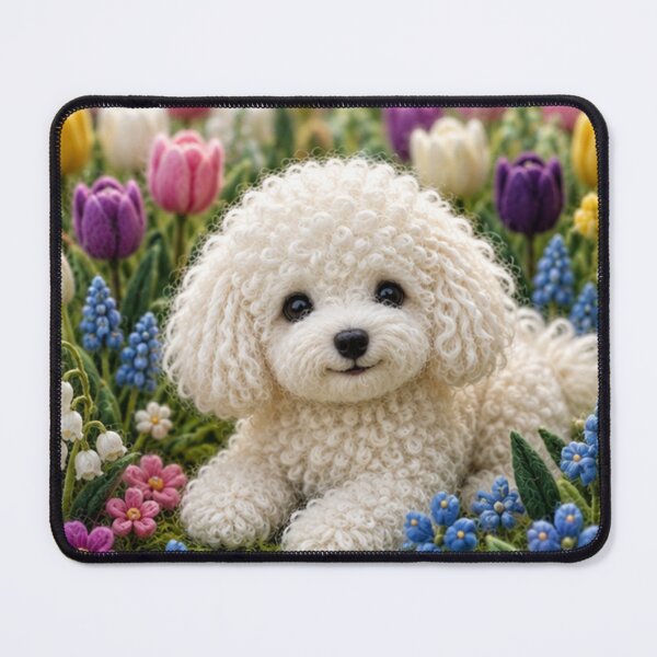 Item preview,  Little dog in a field of flowers designed and sold by Galart58.