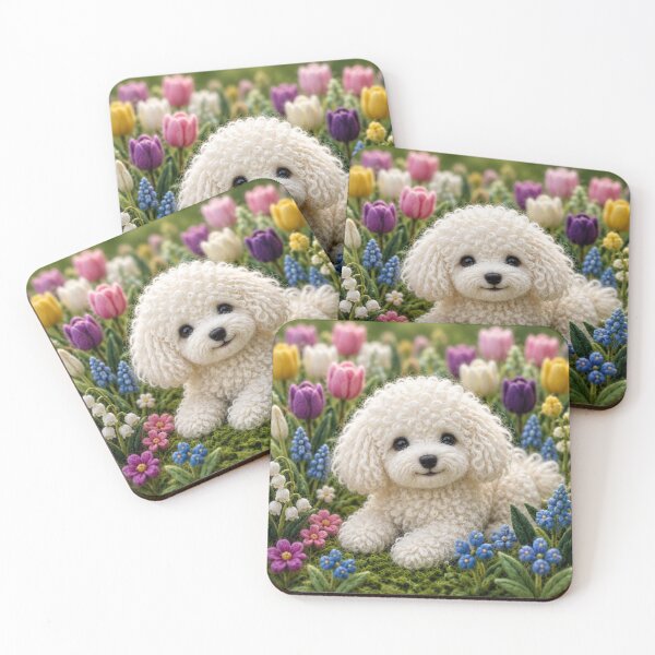 Item preview,  Little dog in a field of flowers designed and sold by Galart58.