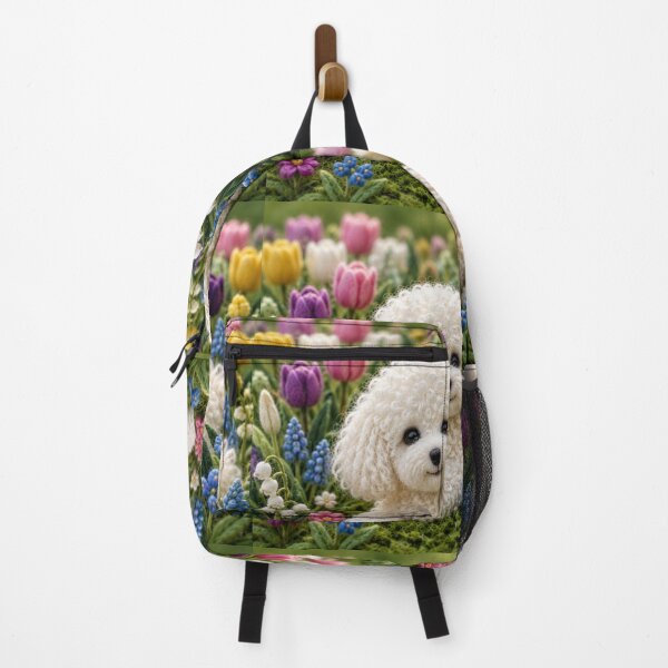Item preview, Little dog in a field of flowers designed and sold by Galart58.