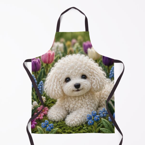 Item preview, Little dog in a field of flowers designed and sold by Galart58.