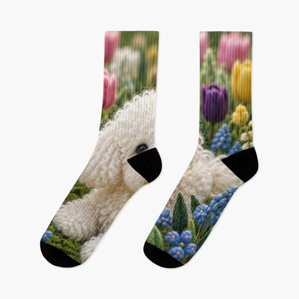 Item preview,  Little dog in a field of flowers designed and sold by Galart58.