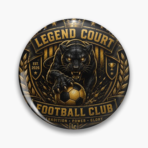 Item preview, Legend Court Black Panther Football Club Vintage Soccer Crest designed and sold by LegendCourt.