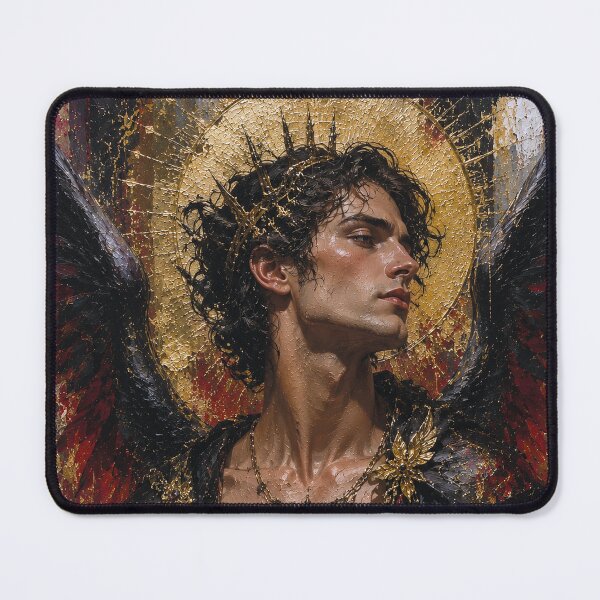 Item preview, Fallen angel Lucifer painting. designed and sold by GalleryKauffeld.