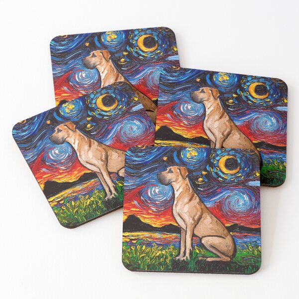 Item preview, Fawn Great Dane Night designed and sold by AjaTrier.