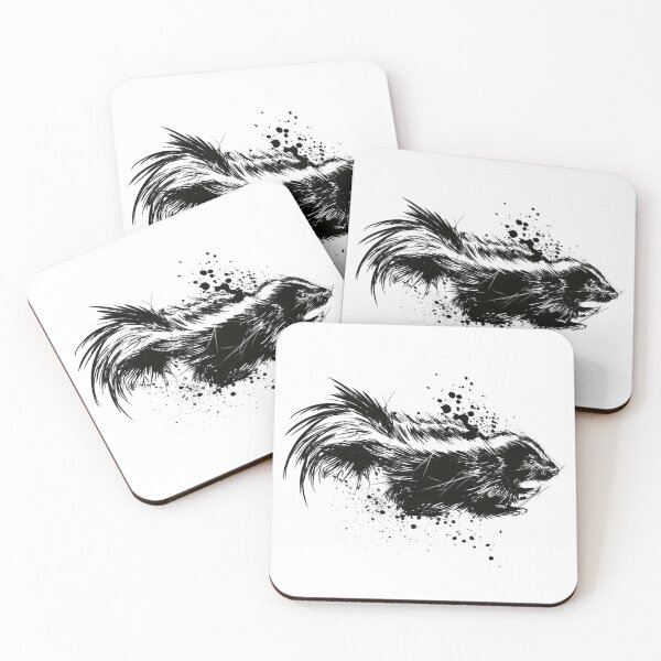 Item preview, Striped Skunk Ink Sketch designed and sold by Inkversed.