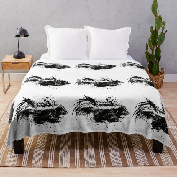 Item preview, Striped Skunk Ink Sketch designed and sold by Inkversed.