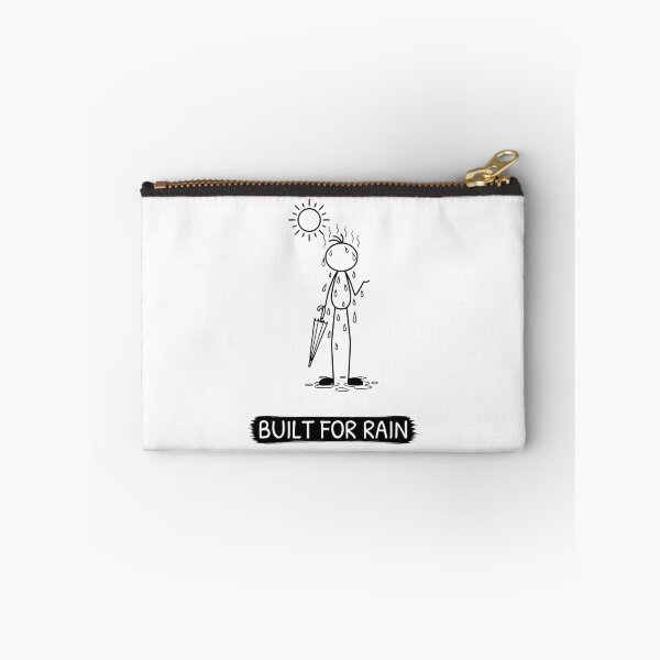 Item preview, Funny Hot Weather T-Shirt | Built For Rain | Summer Humour | Minimalist Stick Figure designed and sold by Pebl-Co.