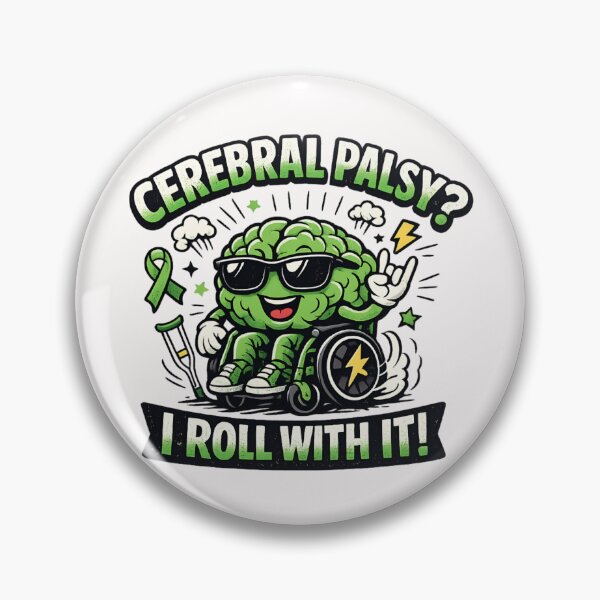 Item preview, Cerebral Palsy? I Roll With It - Funny Disability Awareness designed and sold by SidTastic .